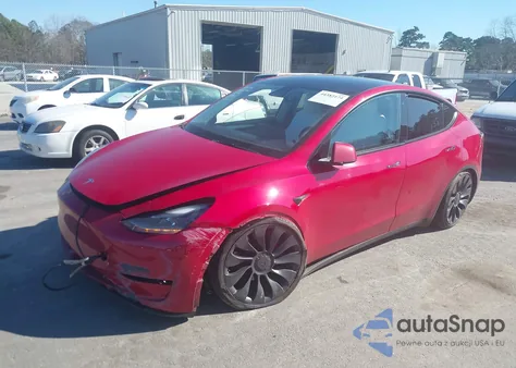 2023 Tesla Model Y Performance Dual Motor All-Wheel Drive from USA, damaged, VIN 7SAYGDEF5PF670144